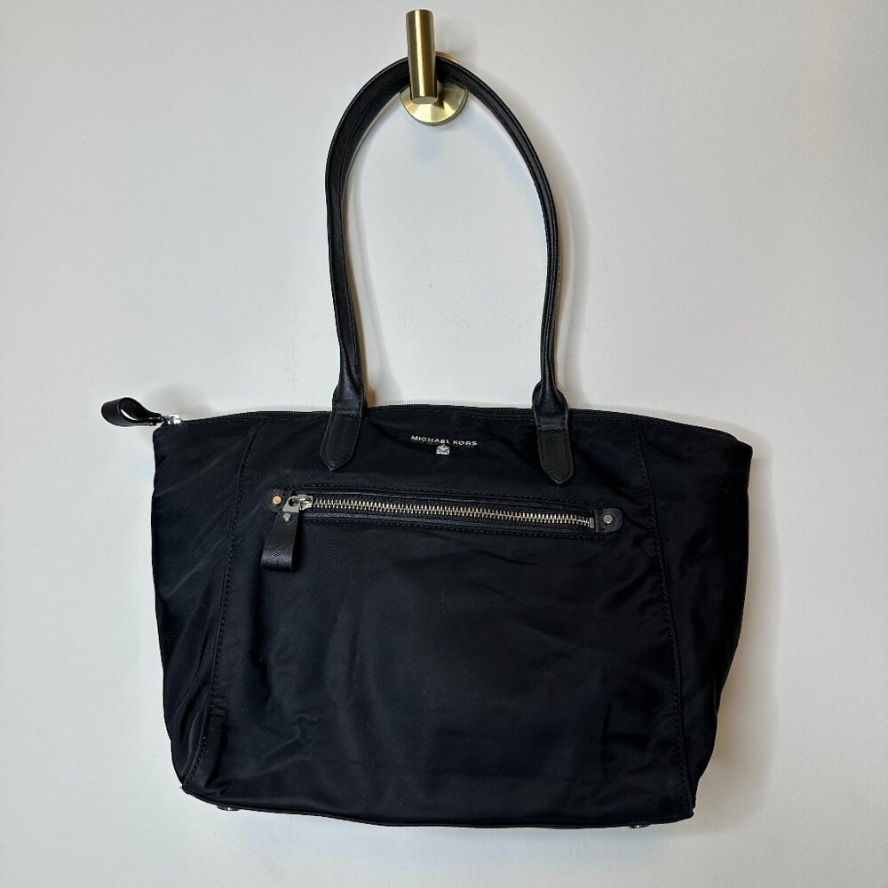 Michael Kors Black Kelsey Nylon Tote Bag